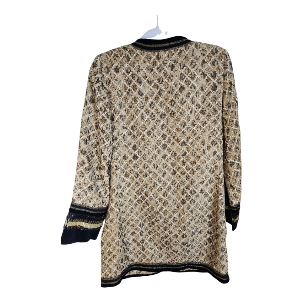 Chico's Artisan Adele Chenille Yarn Embellished J… - image 2